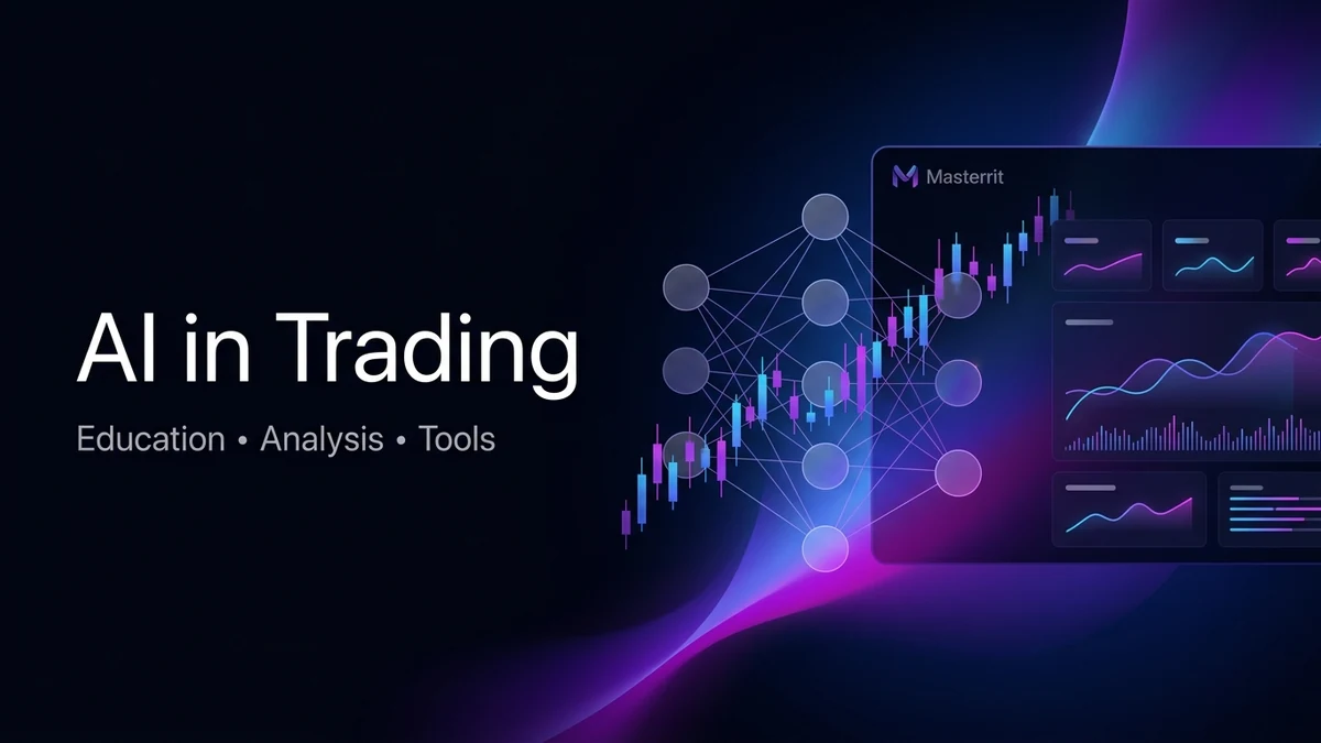 Premium Masterrit blog image about AI in trading education and market analysis