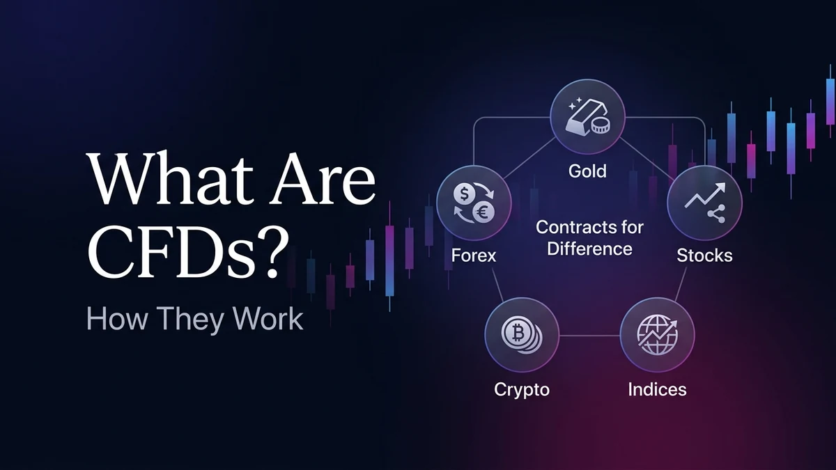 Premium Masterrit blog image explaining CFDs and how they work